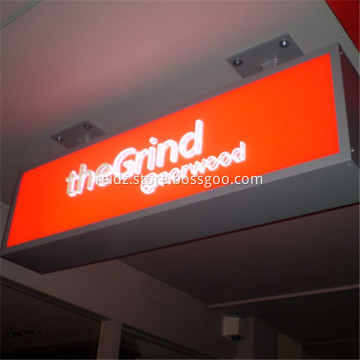 Acrylic/plastic round sign logo